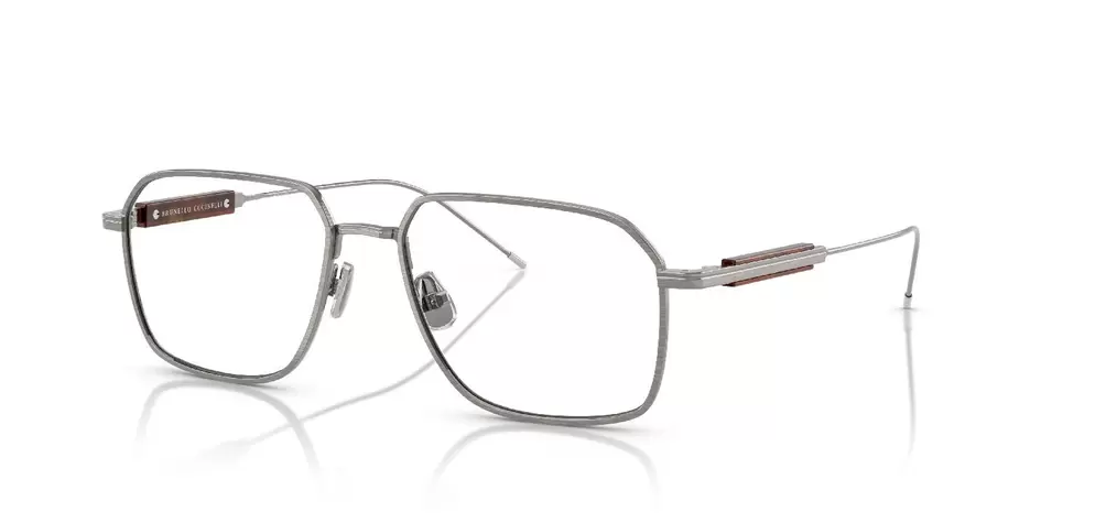 Brunello Cucinelli Rechteckig Brillen 0BC1004T Sillber für Herren