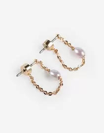 Ohrringe - Zierperlen - goldfarben