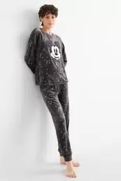 Winterpyjama - gemustert - Micky Maus