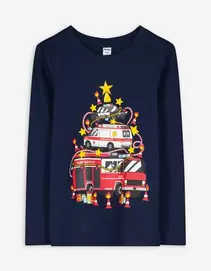 Langarmshirt - Christmas - dunkelblau