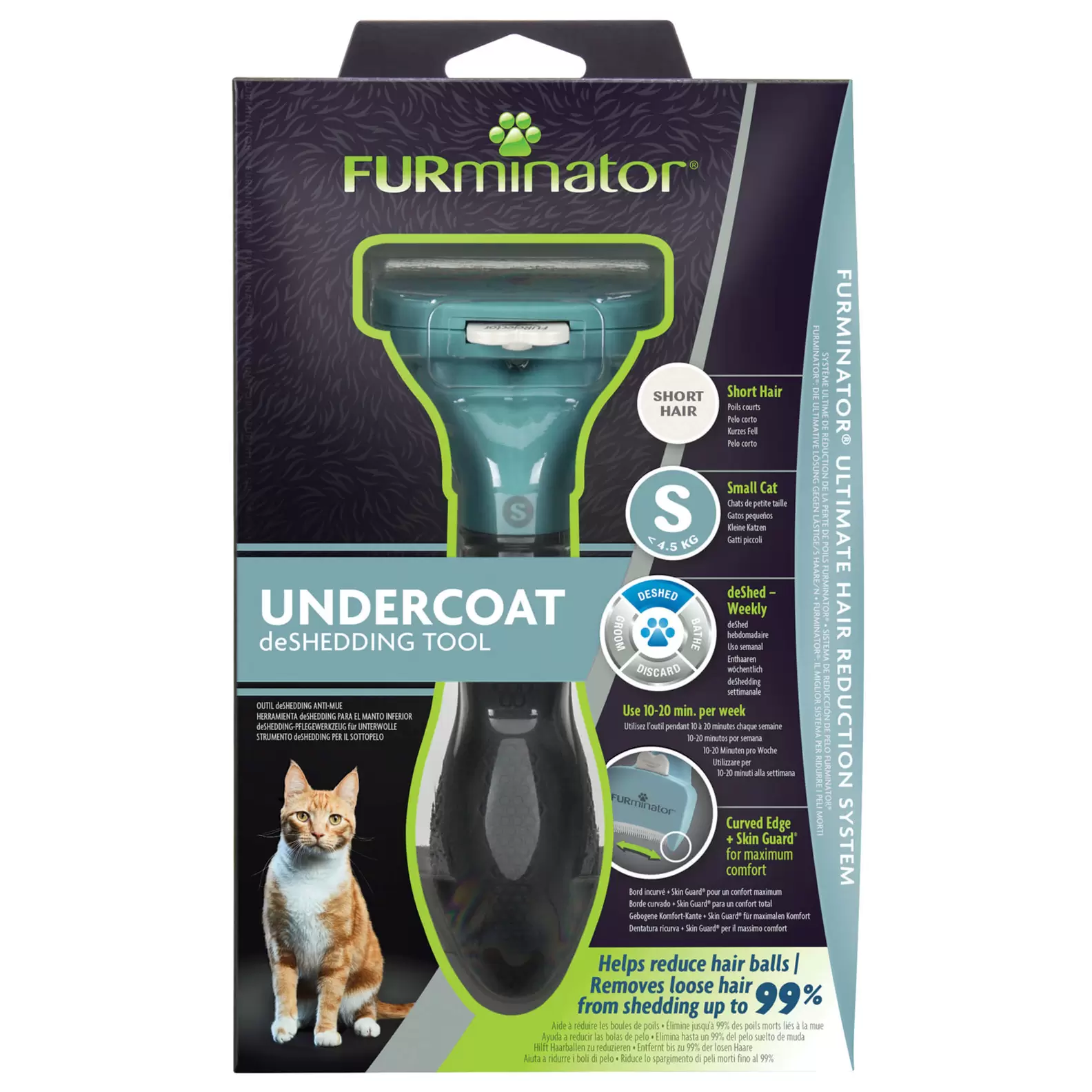 Short-Hair deShedding Tool Small Cat