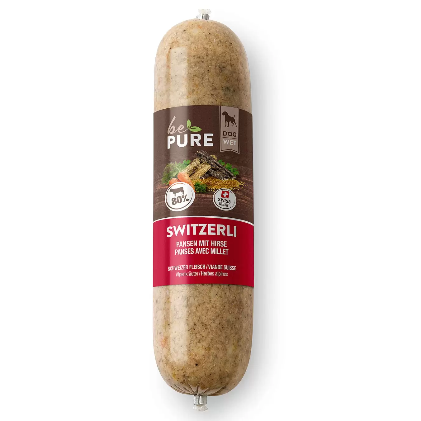 Switzerli Wurst Pansen mit Hirse