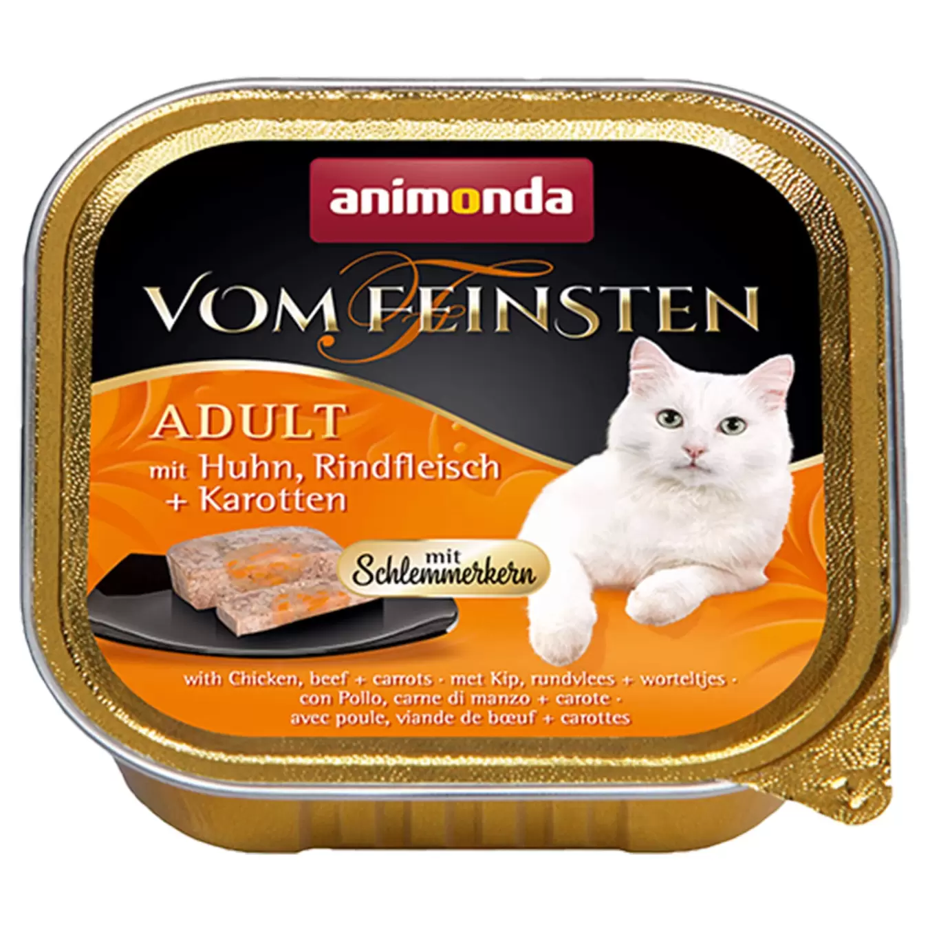 Vom Feinsten Schlemmerkern Adult Huhn, Rind & Kate