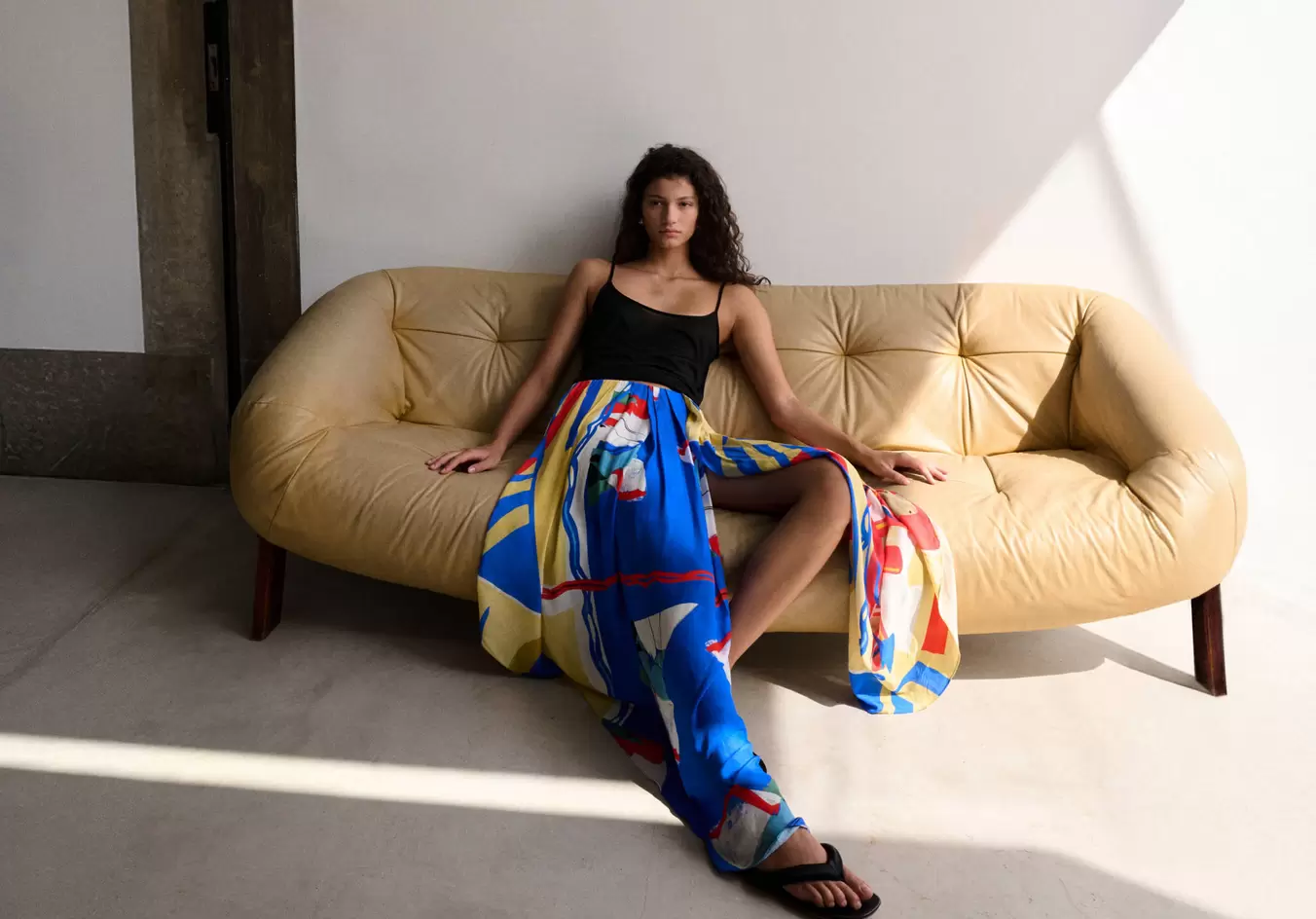 Asymmetrisches Printkleid