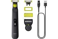 PHILIPS QP6542/15 OneBlade Pro 360 Face + Body Barttrimmer, Schwar/Grün