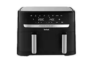 TEFAL Dual Easy Fry & Grill (EY905M) Doppelkammer-Heissluftfritteuse inkl. Grillfunktion & Messer-Set