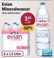 Evian - Mineralwasser ohne Kohlensäure