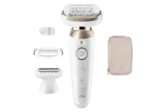 BRAUN Silk·épil 9 Flex 3D 9-030 Epilierer, Weiss/Gold