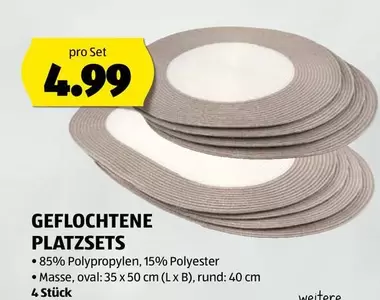 Geflochtene Platzsets