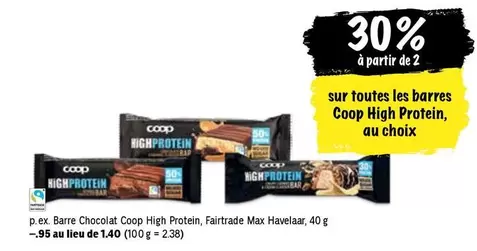 Barre Chocolat High Protein