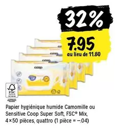 Papier hygiénique humide