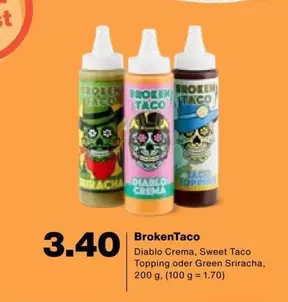 Diablo Crema, Sweet Taco Topping oder Green Sriracha