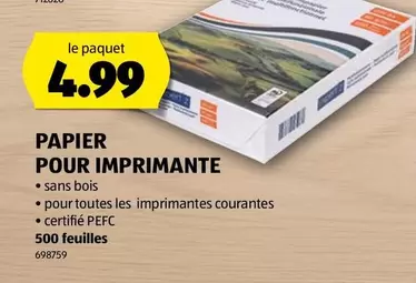PAPIER POUR IMPRIMANTE