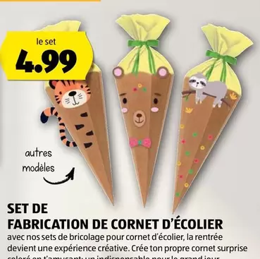 SET DE FABRICATION DE CORNET D'ÉCOLIER
