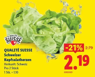Schweizer Kopfsalatherzen