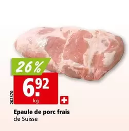Epaule de porc frais