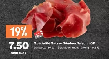 Spécialité Suisse Bündnerfleisch