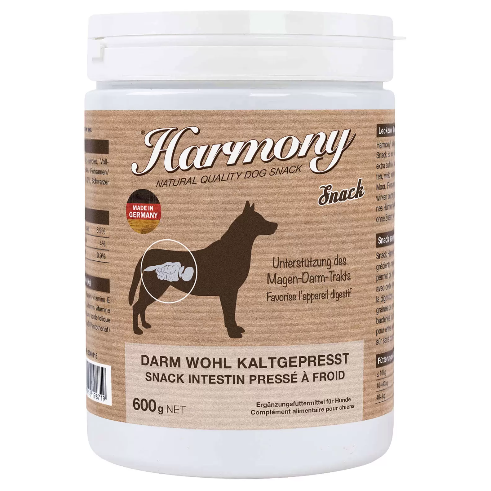 Dog Natural Darm Wohl Snack Kaltgepresst