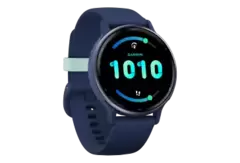 GARMIN vívoactive 5 Fitness Smartwatch Faserverstärktes Polymer Silikon, 125-190 mm, Königsblau/Blau Metallic
