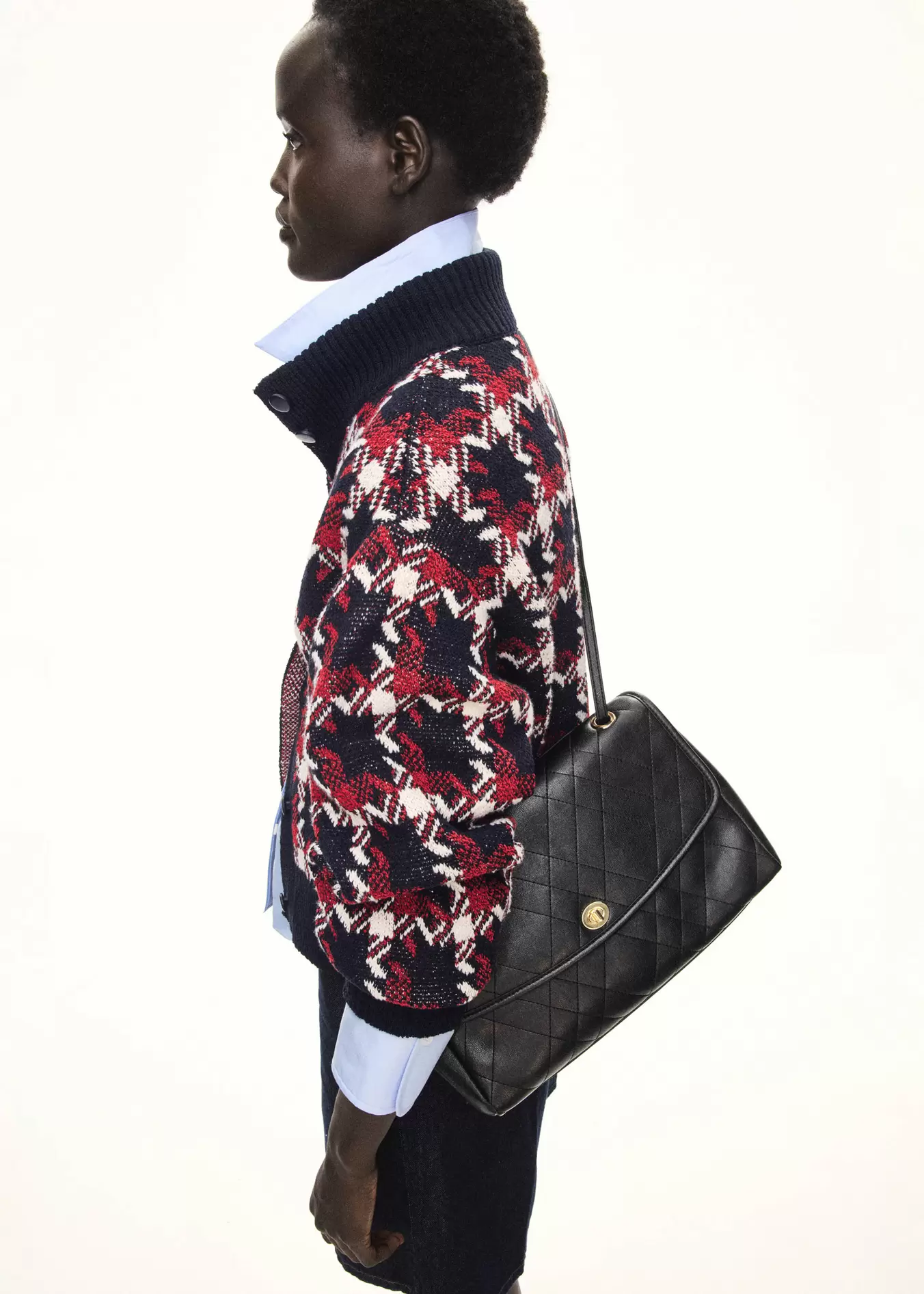 Quilted shoulder bag