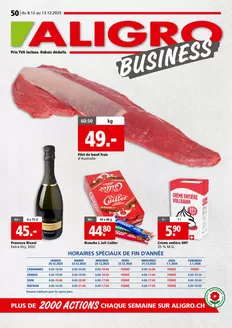 Aligro Katalog in Lausanne | Actions BUSINESS #50 | 2025-12-08T00:00:00.000Z - 2025-12-13T00:00:00.000Z