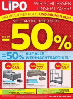 Lipo Katalog in Muri bei Bern | Lipo Prospekt - DE | 2025-12-09T00:00:00.000Z - 2025-12-22T00:00:00.000Z