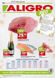 Aligro Katalog in Lausanne | Actions PRO #51 | 2025-12-15T00:00:00.000Z - 2025-12-24T00:00:00.000Z