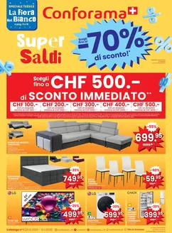 Conforama Katalog in Emmen | Conforama reklamblad - IT | 2025-12-31T00:00:00.000Z - 2026-01-13T00:00:00.000Z