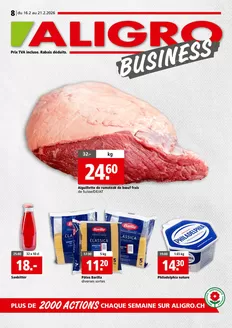 Aligro Katalog in Lausanne | Actions BUSINESS #08 | 2026-02-16T00:00:00.000Z - 2026-02-21T00:00:00.000Z