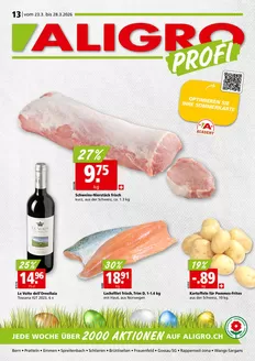 Aligro Katalog in Le Grand-Saconnex | Top-Ängbot für Sparfüchse | 2026-03-23T00:00:00.000Z - 2026-03-28T00:00:00.000Z