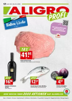 Aligro Katalog in Therwil | Tolles Ängbot für alli Chunde | 2026-04-20T00:00:00.000Z - 2026-04-25T00:00:00.000Z