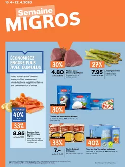 Migros Katalog in Therwil | Migros reklamblad - DE | 2026-04-16T00:00:00.000Z - 2026-04-22T00:00:00.000Z