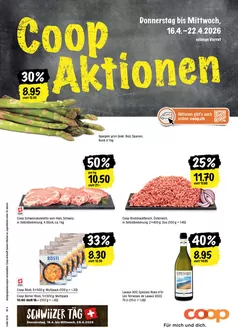 Coop Katalog in Ebikon | Aktuälli Schnäppchen und Ängbot | 2026-04-16T00:00:00.000Z - 2026-04-22T00:00:00.000Z