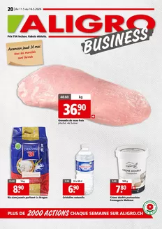 Aligro Katalog in Steffisburg | Actions BUSINESS #20 | 2026-05-11T00:00:00.000Z - 2026-05-16T00:00:00.000Z