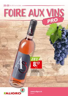 Aligro Katalog in Renens | Jetzt spare mit üse Deals | 2026-05-25T00:00:00.000Z - 2026-06-06T00:00:00.000Z
