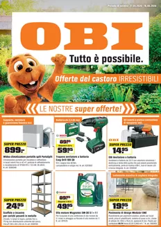 OBI Katalog | TUTTO È POSSIBILE. OFFERTE DEL CASTORO IRRESISTIBILI. | 2026-05-26T00:00:00.000Z - 2026-06-16T00:00:00.000Z