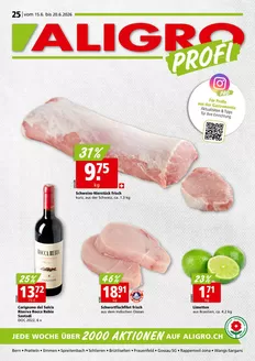 Aligro Katalog | Jetzt spare mit üse Deals | 2026-06-15T00:00:00.000Z - 2026-06-20T00:00:00.000Z
