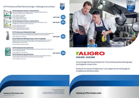 Aligro Katalog in Wallisellen | Offre Diversey #33 | 2026-08-10T00:00:00.000Z - 2026-08-22T00:00:00.000Z