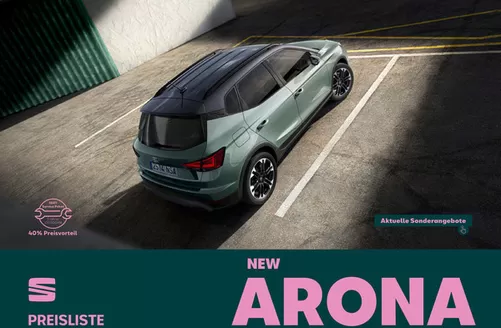 Seat Katalog in Risch-Rotkreuz | Seat new arona | 2026-08-12T00:00:00.000Z - 2026-08-26T00:00:00.000Z