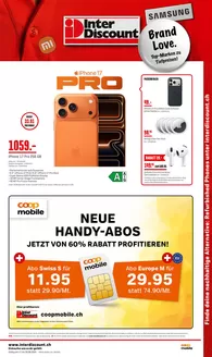 Interdiscount Katalog in Lavena Ponte Tresa | Mobile Special - DE | 2026-08-17T00:00:00.000Z - 2026-08-30T00:00:00.000Z