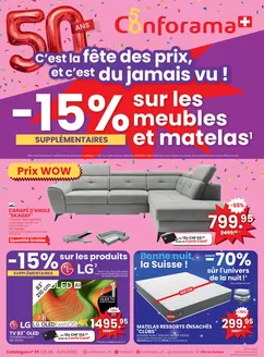 Conforama Katalog in Pieterlen | Exklusivi Deals für üsi Chunde | 2026-08-26T00:00:00.000Z - 2026-09-08T00:00:00.000Z