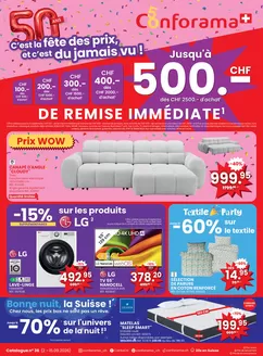 Conforama Katalog in Pieterlen | Exklusivi Deals und Schnäppchen | 2026-09-02T00:00:00.000Z - 2026-09-15T00:00:00.000Z