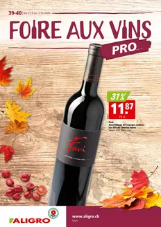 Aligro Katalog in Lugano | Top-Deals für alli Chunde | 2026-09-21T00:00:00.000Z - 2026-10-03T00:00:00.000Z