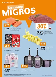 Migros Katalog in Reinach | Migros reklamblad - FR | 2026-09-17T00:00:00.000Z - 2026-09-23T00:00:00.000Z