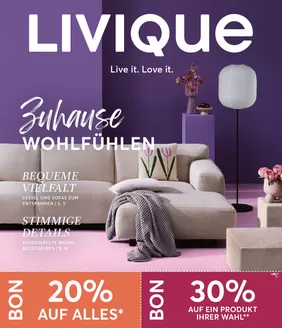 Livique Katalog | Aktuälli Schnäppchen und Ängbot | 2026-09-23T00:00:00.000Z - 2026-10-07T00:00:00.000Z
