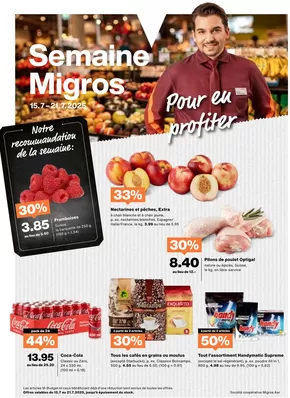 Migros Katalog in Zürich | Tolles Ängbot für Schnäppchenjäger | 2025-07-15T00:00:00.000Z - 2025-07-21T00:00:00.000Z