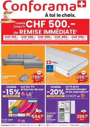 Conforama Katalog | Conforama reklamblad - DE | 2025-07-23T00:00:00.000Z - 2025-08-05T00:00:00.000Z