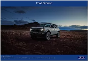 Ford Katalog in Zürich | FORD BRONCO Preisliste | 2025-07-28T00:00:00.000Z - 2025-08-11T00:00:00.000Z