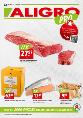 Aligro Katalog in Carouge | Actions PRO #32 | 2025-08-04T00:00:00.000Z - 2025-08-09T00:00:00.000Z