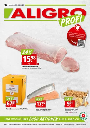 Aligro Katalog in Carouge | Exklusivi Deals für üsi Chunde | 2025-08-04T00:00:00.000Z - 2025-08-09T00:00:00.000Z